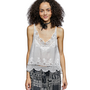 Pol Crochet Lace Tank Top in Off White