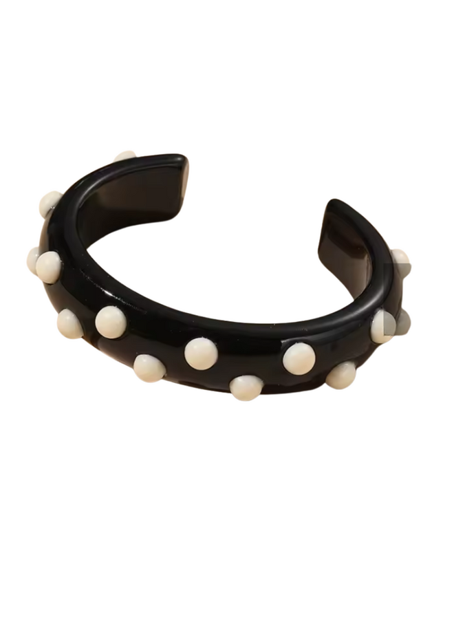 White Dot Bangle