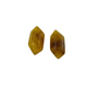 Small Carved Acrylic Brown Earrings