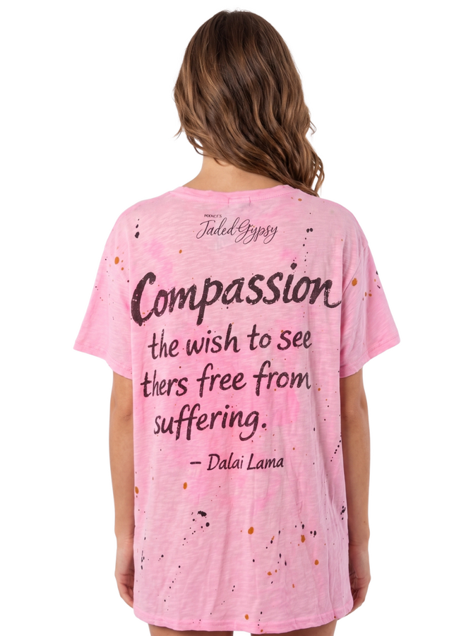 Jaded Gypsy Worn and Weathered Tee in True Love