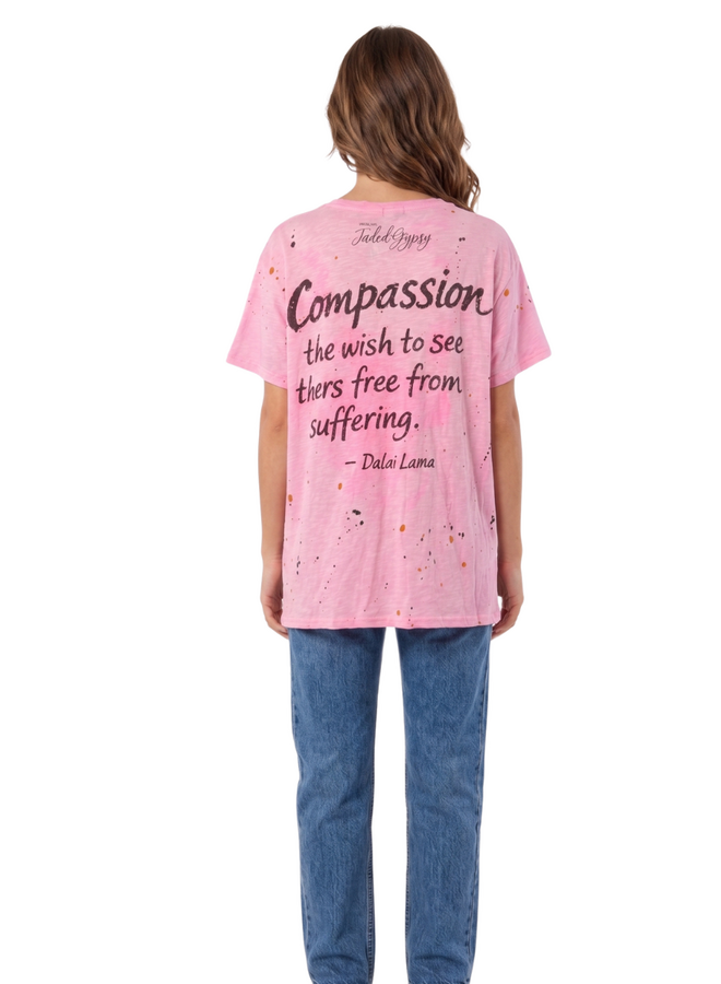 Jaded Gypsy Worn and Weathered Tee in True Love
