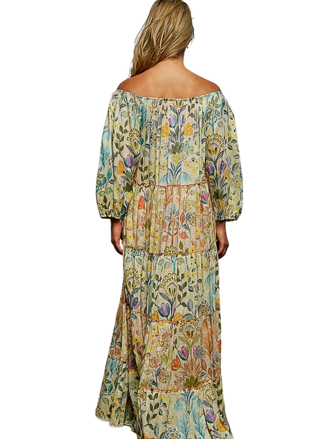 Maxi Peasant Dress