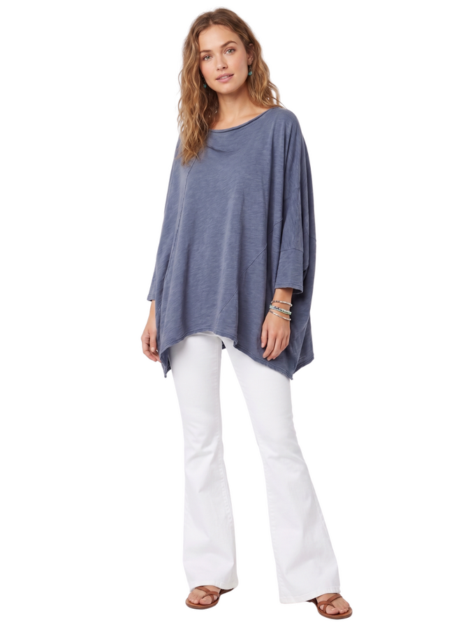 Jaded Gypsy Be Free Top in Vintage Denim