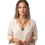 1960's French Four Corners Pendant Necklace