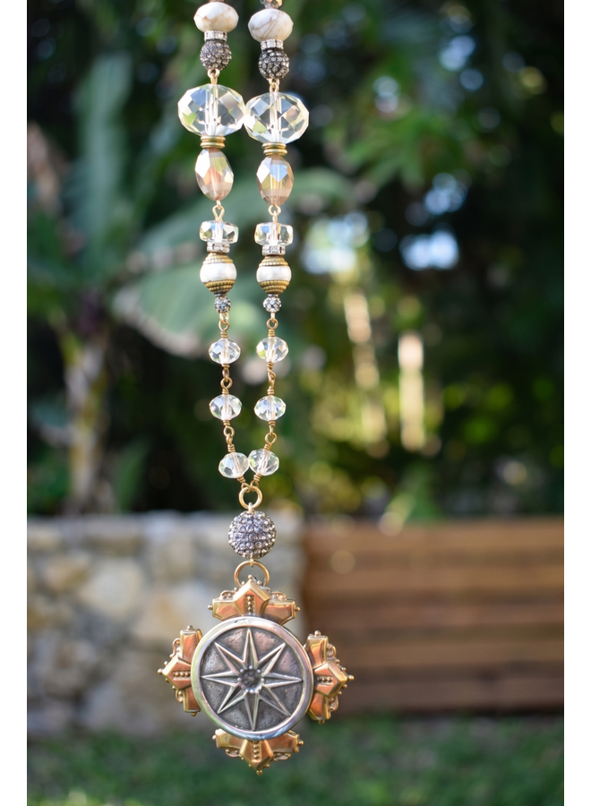 1960's French Star Pendant Necklace
