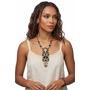 Vintage English Shield Brooch Necklace