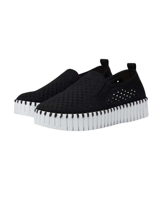 Ilse Jacobsen Platform Tulip Shoe In Black