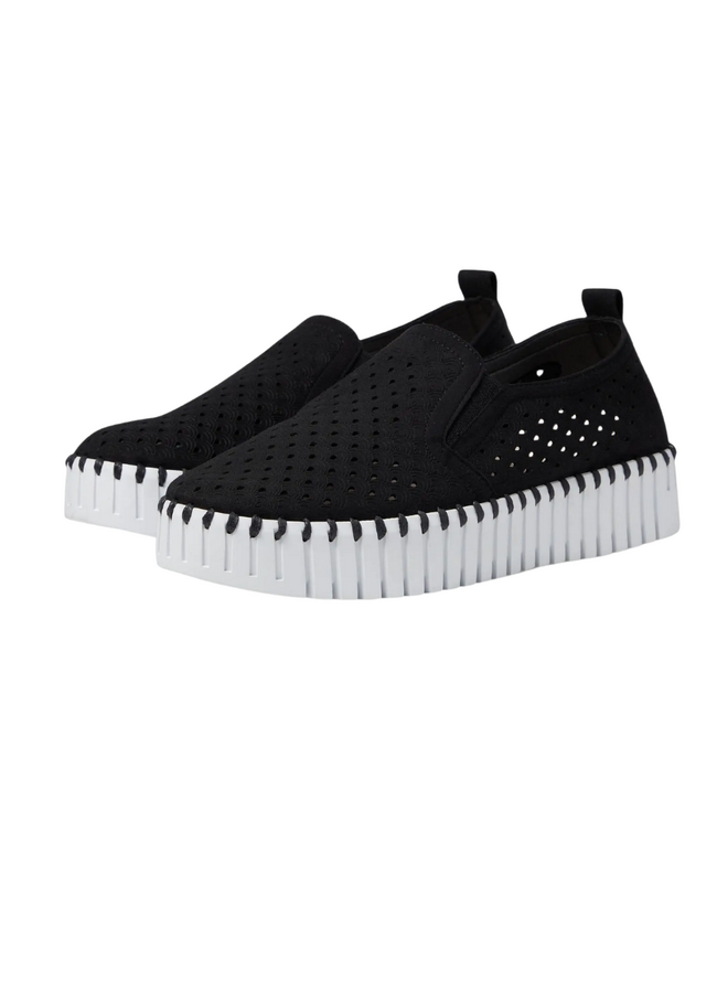 Ilse Jacobsen Platform Tulip 141 Shoe In Black