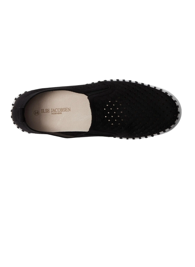 Ilse Jacobsen Platform Tulip Shoe In Black