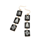 Mahjong Triple Tile Earrings