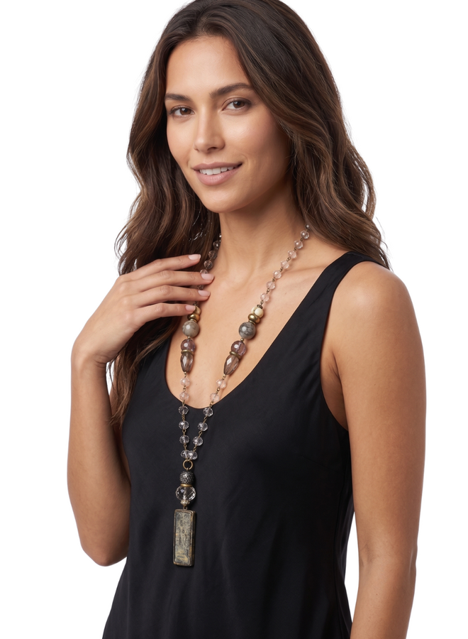 Rectangular Balinese Buddha Necklace