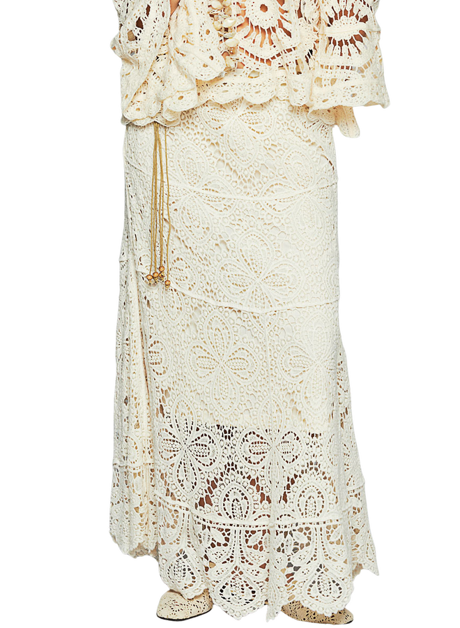 Maxi Crochet Skirt In Natural