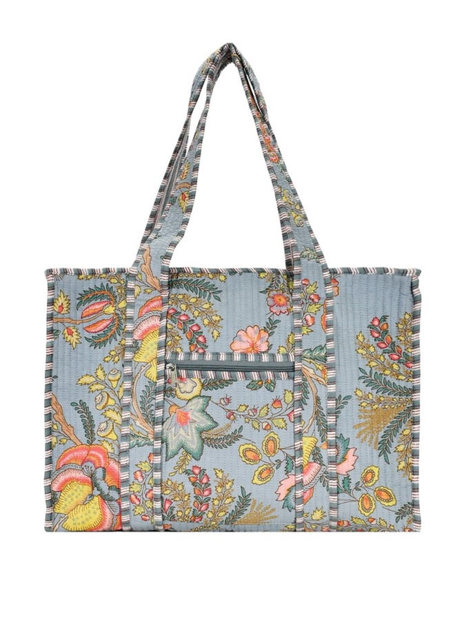 Small Floral Sunset Tote Bag
