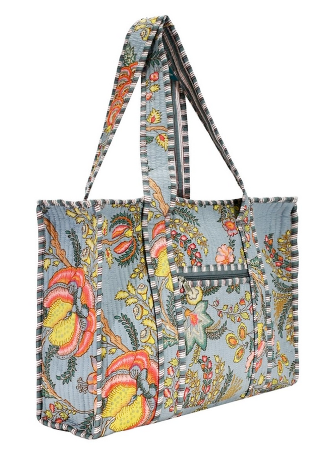 Small Floral Sunset Tote Bag