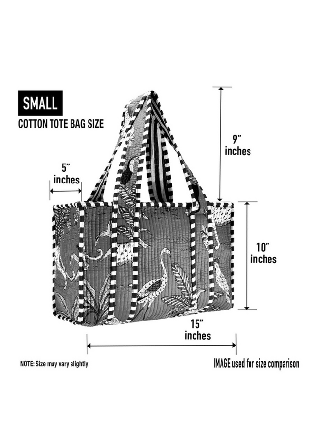 Small Floral Sunset Tote Bag