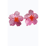 Big  Hibiscus Acrylic Earrings