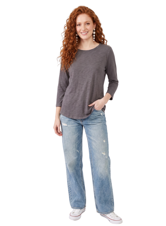 Kleen 3/4 Sleeve Tee in Slate