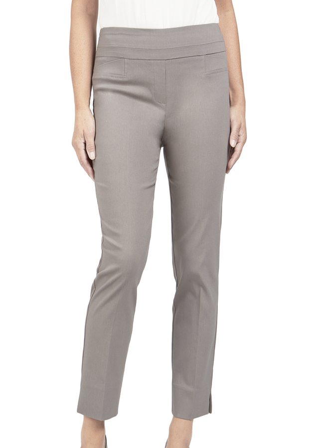 Renuar Long Cigarette Pant In Heather Silver