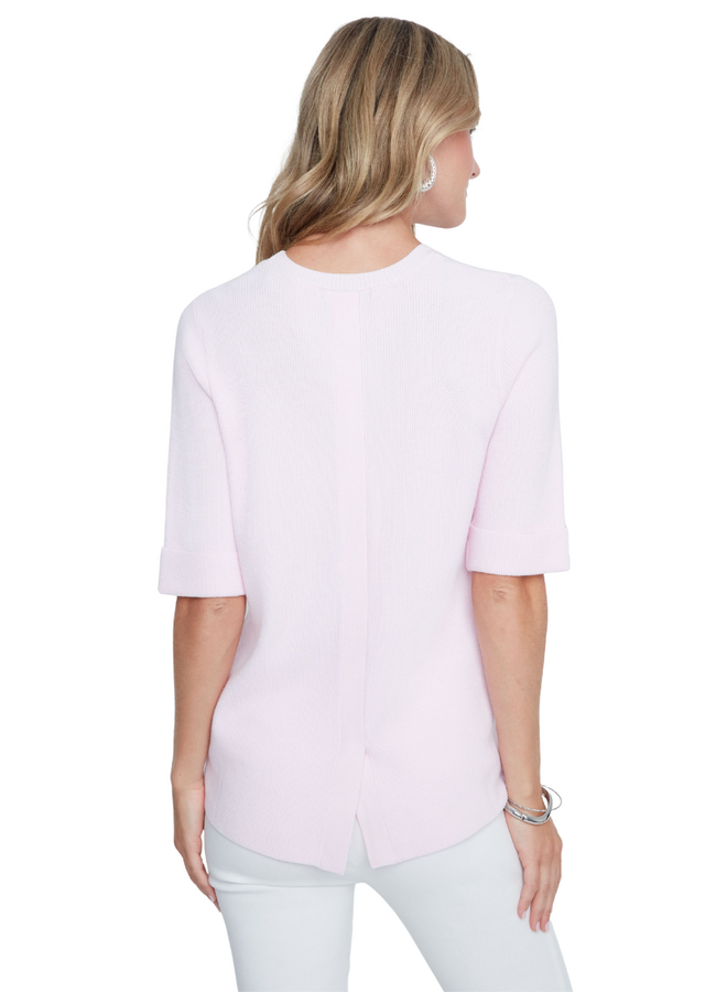 Renuar Ribbed Knit Top in Ballerina