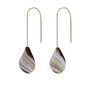 Air Bubble Earrings In Cocoa Stripe