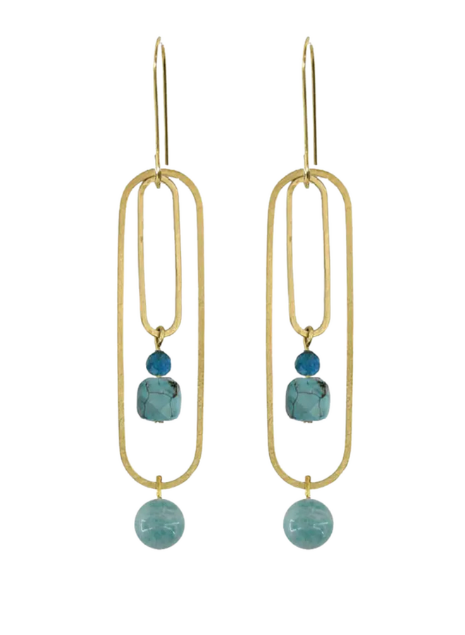 Linked Pool Earrings