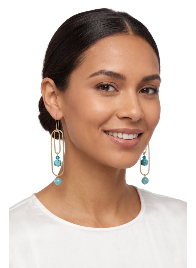 Linked Pool Earrings