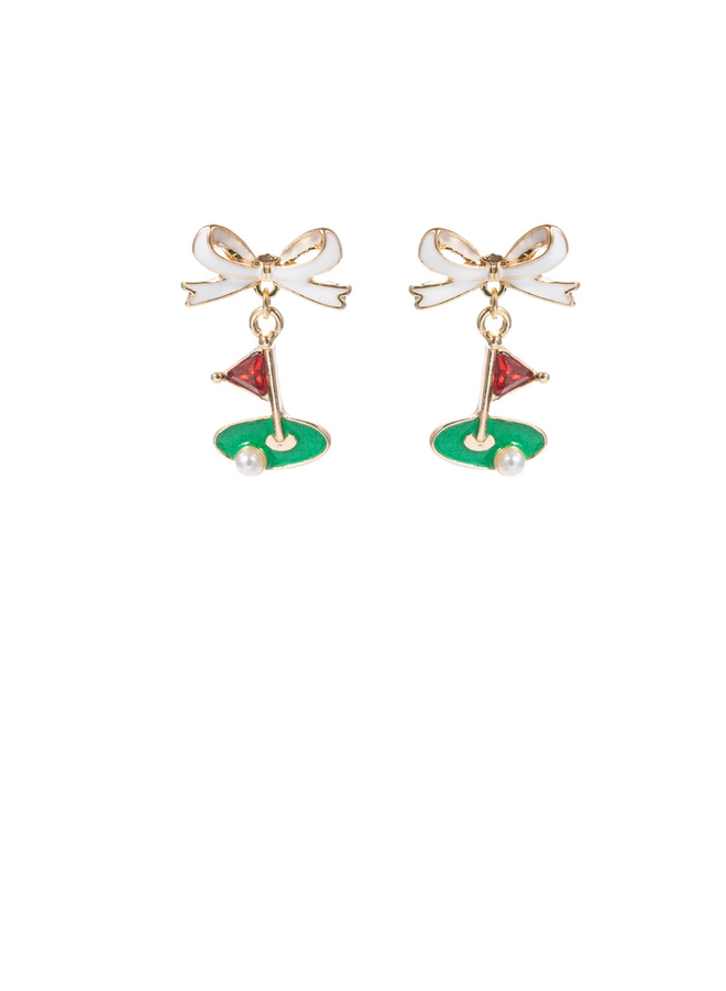 Golf Flag Earrings