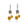 Agate Flower Drop Earrings