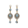 Baroque Blue Flower Earrings