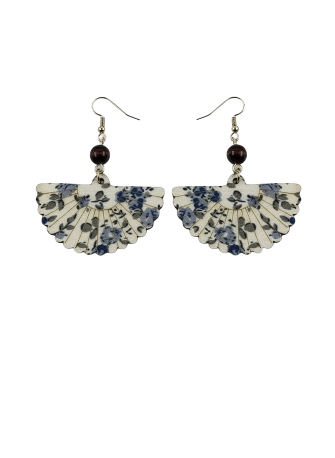 Floral Fan Earrings
