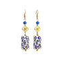 Cloisonne Earrings In Blue