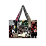 Small Black Patchwork Tote Bag