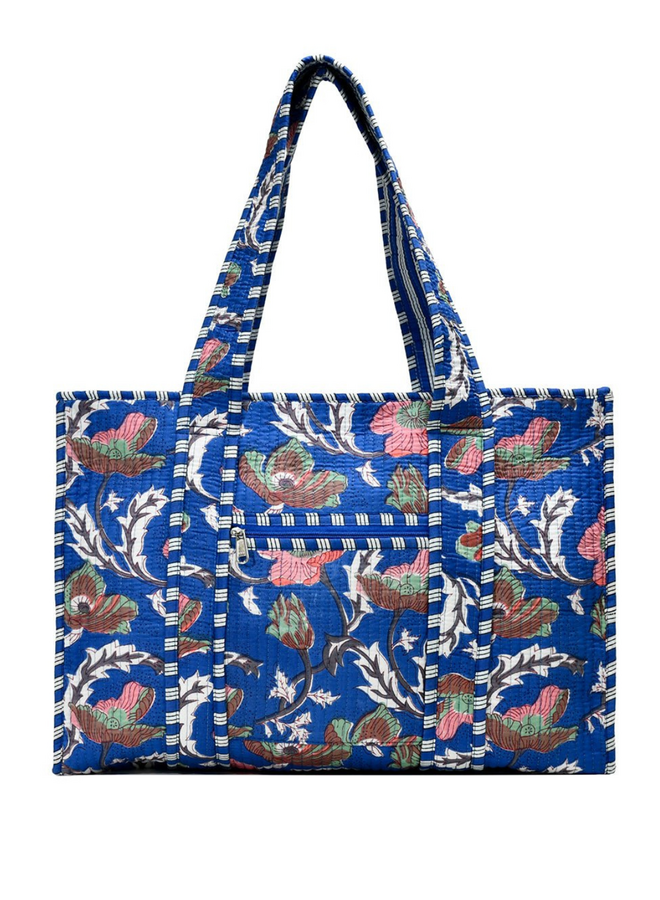 Small Painted Poppies Tote Bag