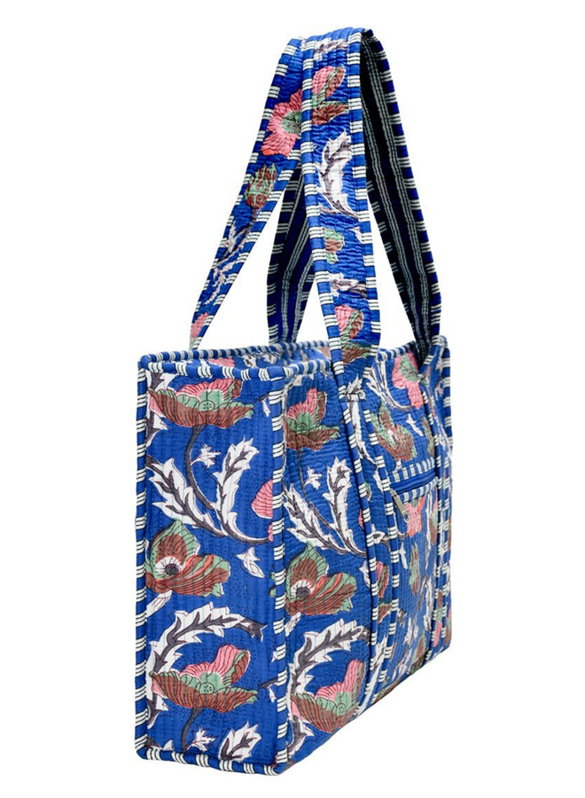 Small Painted Poppies Tote Bag