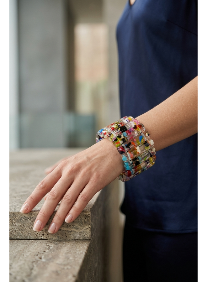 Brazilian Confetti Bar Bracelet