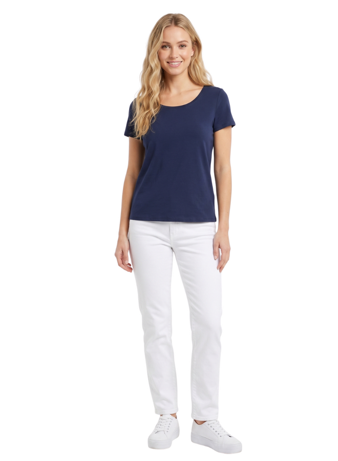 Habitat Short Sleeve Ribbed Tee in Navy