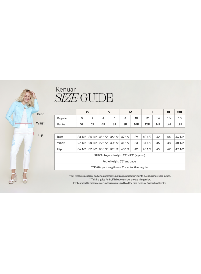 Renuar Cigarette Ankle Pant In Lapis