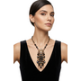 Jazmine Giovanni Crown Brooch Necklace
