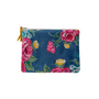 The Napoli Velvet Pouch in Primrose Teal