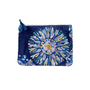 The Napoli Velvet Pouch in Sunburst Navy
