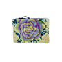 The Napoli Velvet Pouch in Peonies Yellow