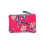 The Napoli Velvet Pouch in Sakura Red