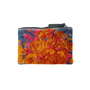 The Napoli Velvet Pouch in Roses Charcoal