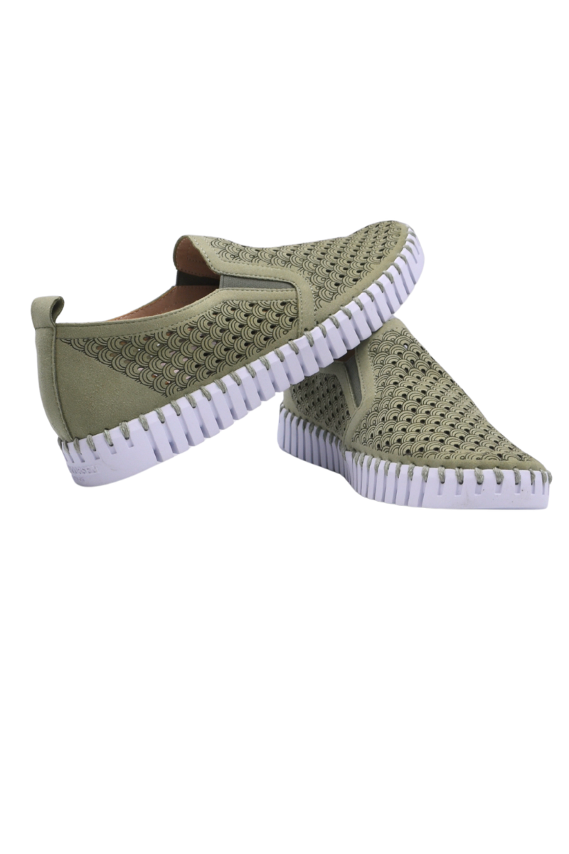 Ilse Jacobsen Tulip 140 Shoe in Celadon Green - Shady and Katie