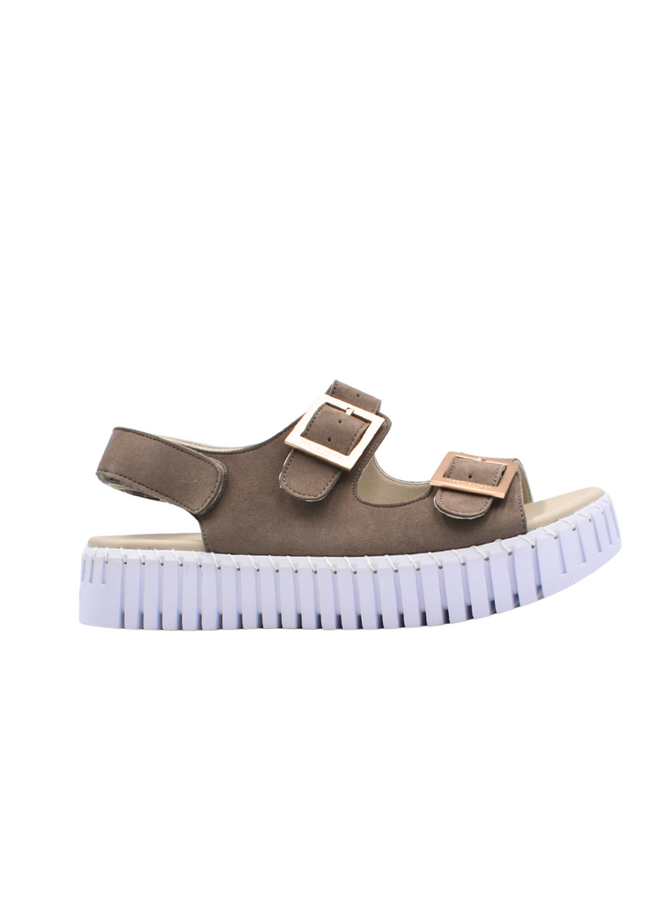 Ilse Jacobsen Platform Tulip 1044 Sandal in Falcon