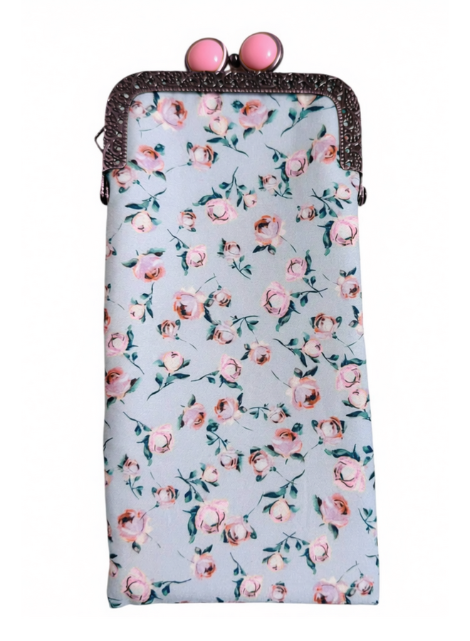 Raining Rosebuds Eyeglass Case