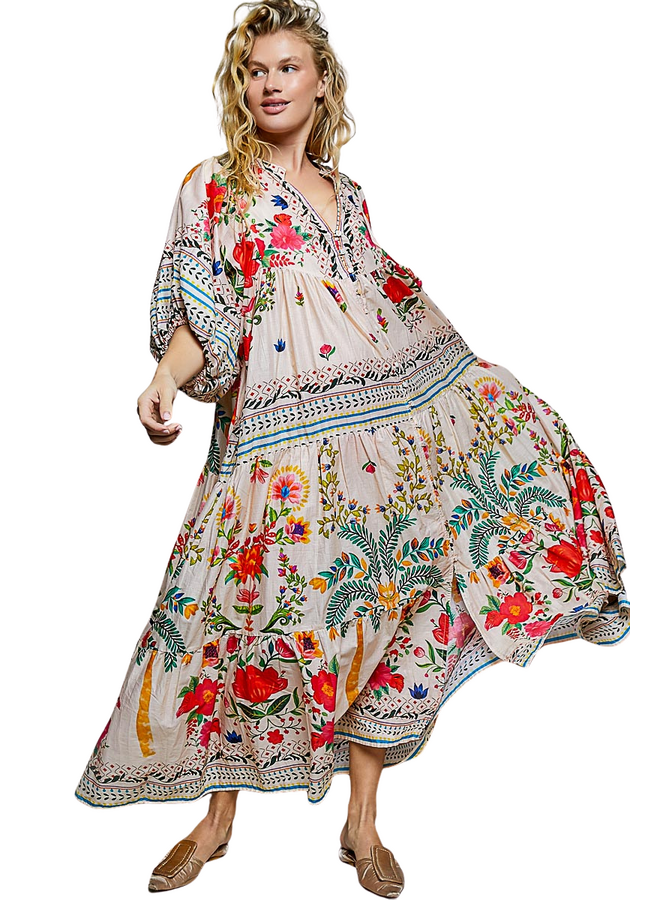 Floral Maxi Breezy Dress