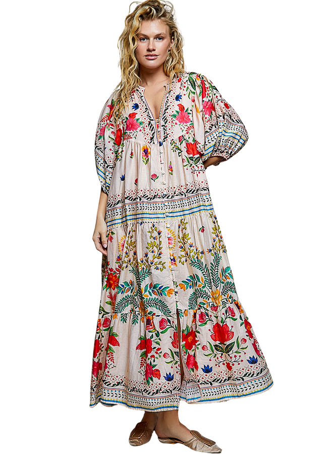 Floral Maxi Breezy Dress