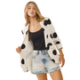 Black and White Polka Dot Blazer