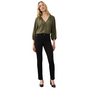 French Dressing Olivia Fringed Slim Ankle Jean in Black